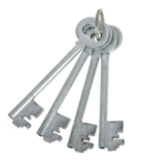 CAM Klucz surowy zasuwa Warecka