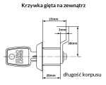 Euro-Locks Zamek krzywkowy  B671 / 20mm System 1-go klucza