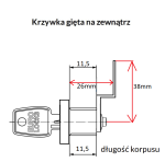 Euro-Locks Zamek krzywkowy  F298 System 1 klucza