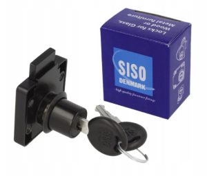 SISO Zamek meblowy system jednego klucza D20 czarny